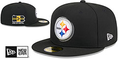 Steelers 2024 NFL DRAFT Black Fitted Hat by New Era - 2nd View