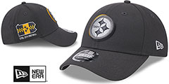 Steelers 2024 NFL DRAFT STRETCH-SNAP Grey Hat by New Era - 2nd View