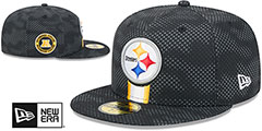 Steelers 2024 NFL SIDELINE Black Fitted Hat by New Era - 2nd View