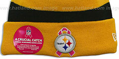 Steelers BCA CRUCIAL CATCH Knit Beanie Hat by New Era - 2nd View