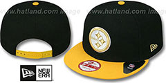 Steelers CHAMPS-HASH SNAPBACK Black-Gold Hat by New Era - 2nd View