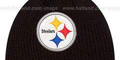 Steelers CHILLER FILLER BEANIE Black-Gold by New Era - 2nd View