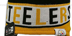 Steelers CRAYON BOX Knit Beanie Hat by New Era - 2nd View