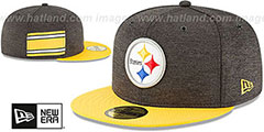 Steelers HOME ONFIELD STADIUM Black-Gold Fitted Hat by New Era - 2nd View