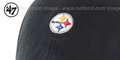 Steelers POLO STRAPBACK Black Hat by Twins 47 Brand - 2nd View