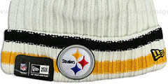 Steelers YESTER-YEAR Knit Beanie Hat by New Era - 2nd View