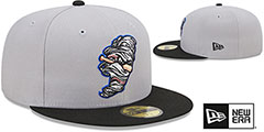 Storm Chasers MILB MARVEL DEFENDERS Grey-Black Fitted Hat by New Era - 2nd View