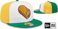 Storm Chasers THEME NIGHT White-Gold-Green Fitted Hat by New Era - 2nd View