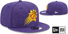 Suns 2023 NBA DRAFT SNAPBACK Purple Hat by New Era - 2nd View