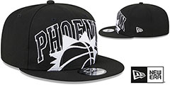 Suns 2023 TIP OFF SNAPBACK Black-White Hat by New Era - 2nd View