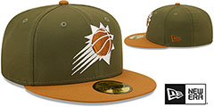 Suns 2T COLOR PACK Olive-Tan Fitted Hat by New Era - 2nd View