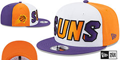 Suns COLOR BLOCK BACK HALF SNAPBACK Hat by New Era - 2nd View