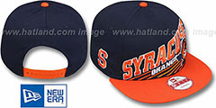 Syracuse STILL ANGLIN SNAPBACK Navy-Orange Hat by New Era - 2nd View