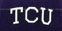 TCU SLIDER Purple Fitted Hat by Zephyr - 2nd View