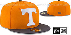 Tennessee HEATHER-HUGE Orange-Charcoal Fitted Hat by New Era - 2nd View