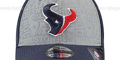 Texans 2014 NFL DRAFT FLEX Navy Hat by New Era - 2nd View