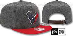 Texans 2T MELTON A-FRAME STRAPBACK Hat by New Era - 2nd View