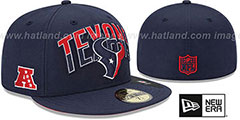 Texans NFL 2013 DRAFT Navy 59FIFTY Fitted Hat by New Era - 2nd View