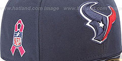 Texans NFL BCA Navy Fitted Hat by New Era - 2nd View