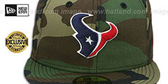 Texans NFL TEAM-BASIC Army Camo Fitted Hat by New Era - 2nd View