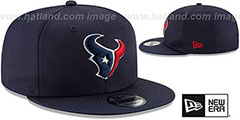 Texans TEAM-BASIC SNAPBACK Navy Hat by New Era - 2nd View