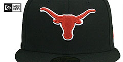 Texas NCAA TEAM-BASIC Black Fitted Hat by New Era - 2nd View