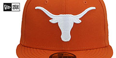 Texas NCAA TEAM-BASIC Burnt Orange Fitted Hat by New Era - 2nd View