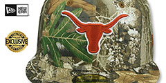 Texas NCAA TEAM-BASIC Realtree Camo Fitted Hat by New Era - 2nd View