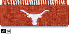 Texas STRIPED Knit Beanie Hat by New Era - 2nd View