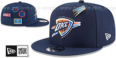 Thunder 2018 NBA DRAFT SNAPBACK Navy Hat by New Era - 2nd View