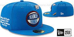 Thunder 2019 NBA DRAFT Blue Fitted Hat by New Era - 2nd View