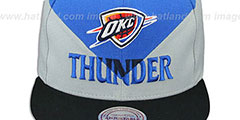 Thunder AMPLIFY DIAMOND SNAPBACK Blue-Grey Hat by Mitchell and Ness - 2nd View