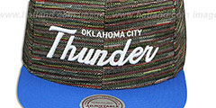 Thunder KNIT-WEAVE SNAPBACK Multi-Blue Hat by Mitchell and Ness - 2nd View