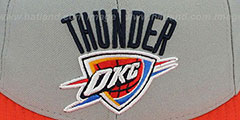 Thunder NBA-CHASE Grey-Orange Fitted Hat by New Era - 2nd View