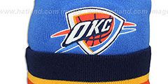 Thunder XL-LOGO BEANIE Blue by Mitchell and Ness - 2nd View