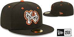 Tides MILB ONFIELD ROAD Black Fitted Hat by New Era - 2nd View