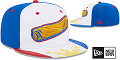 Tides THEME NIGHT White-Royal Fitted Hat by New Era - 2nd View