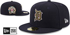 Tigers BOTANICAL SIDE-PATCH Navy Fitted Hat by New Era - 2nd View