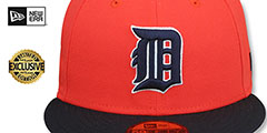 Tigers COOPERPACK Orange-Navy Fitted Hat by New Era - 2nd View