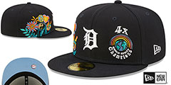 Tigers GROOVY Navy Fitted Hat by New Era - 2nd View