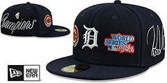 Tigers HISTORIC CHAMPIONS Navy Fitted Hat by New Era - 2nd View