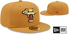 Timber Rattlers MILB ONFIELD ALT 2 Panama Tan Fitted Hat by New Era - 2nd View