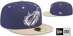 Timber Rattlers THEME NIGHT Navy-Tan Fitted Hat by New Era - 2nd View