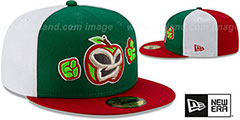 Tin Caps COPA Green-White-Red Fitted Hat by New Era - 2nd View