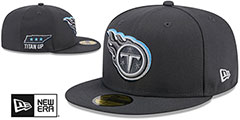 Titans 2024 ONSTAGE NFL DRAFT Grey Fitted Hat by New Era - 2nd View