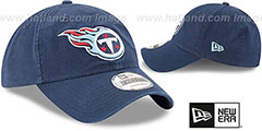 Titans CORE-CLASSIC STRAPBACK Navy Hat by New Era - 2nd View