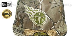 Titans NFL TEAM-BASIC Realtree Camo Fitted Hat by New Era - 2nd View