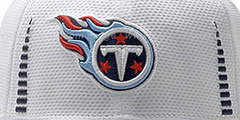 Titans NFL TRAINING FLEX White Hat by New Era - 2nd View