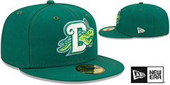 Tortugas MILB ONFIELD GAME Green Fitted Hat by New Era - 2nd View