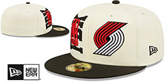 Trail Blazers 2022 NBA DOUBLE WHAMMY DRAFT Fitted Hat by New Era - 2nd View